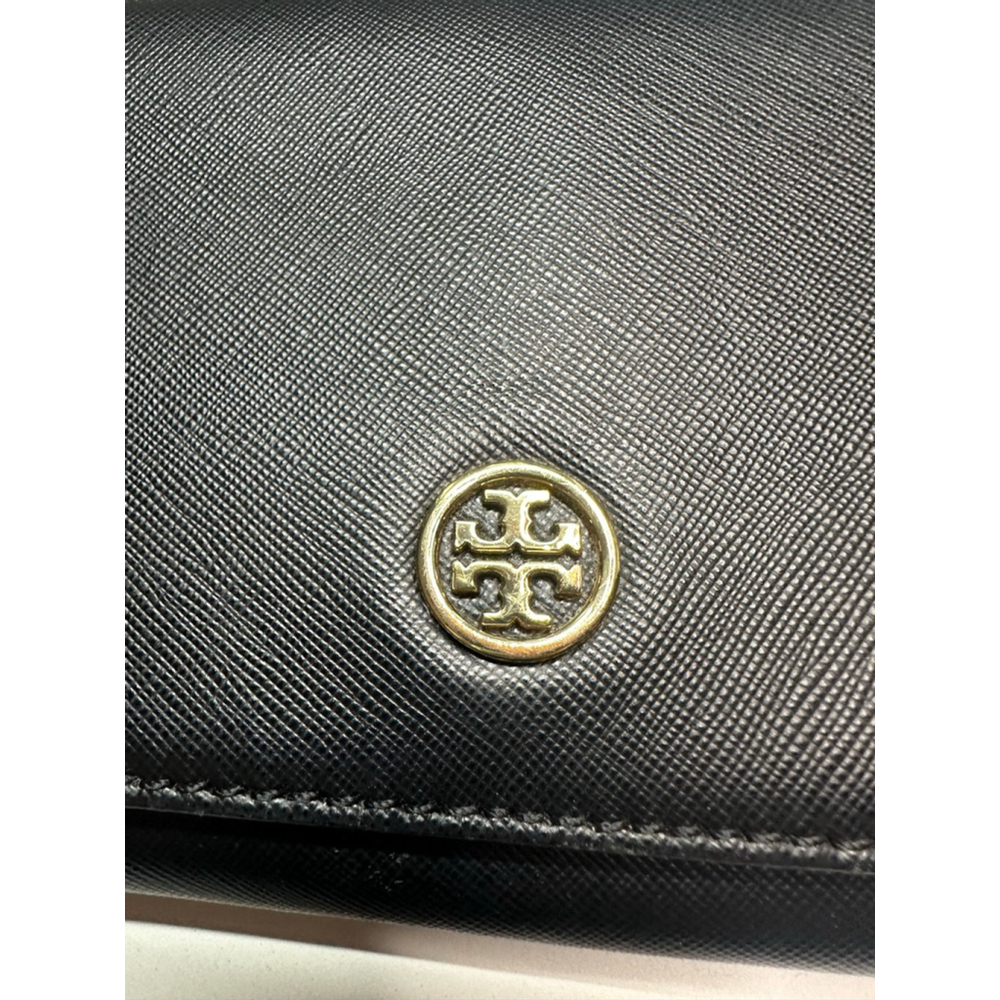 Women's Tory Burch Black Wallet with Gold Chain One Size - Picture 2 of 14